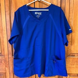 Grey's Anatomy Active Women's V-Neck Scrub Top - Royal Blue
